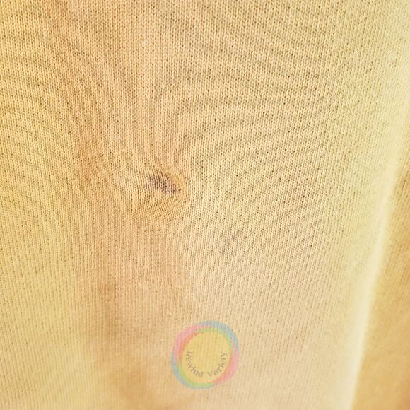 H&M LOGG Sweatshirt Mens Medium Yellow Blue SUSTAIN Graphic Cal Bears Team Color - Picture 3 of 10